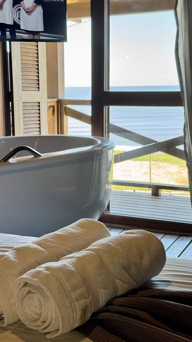 Hidromassagem com vista mar